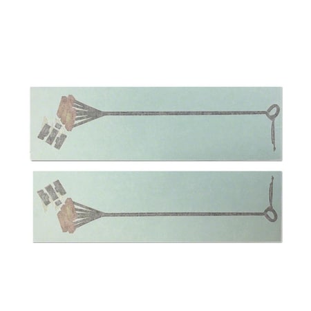 Aftermarket DEC469 Branding Iron Decal set of 2 Fits International DEC469-STR